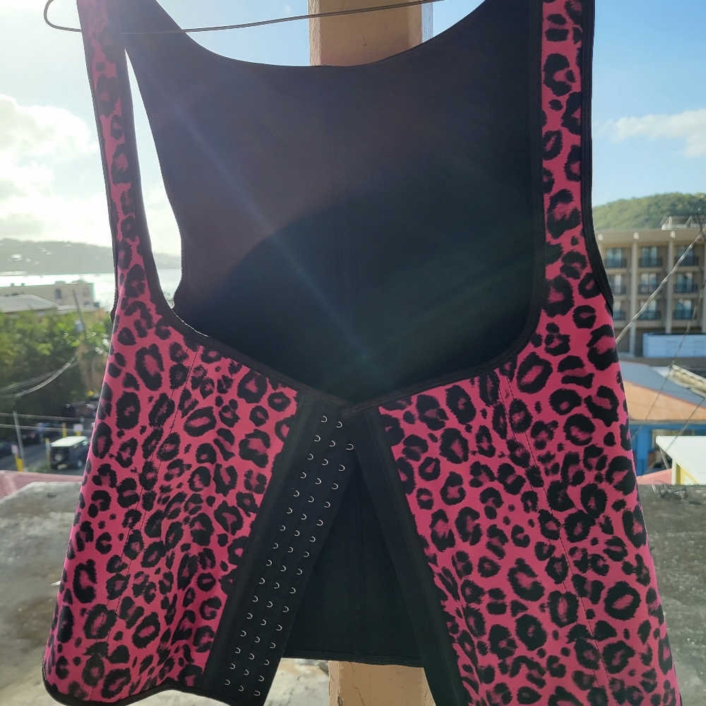 Pink Leppard Waist Cincher Vest-2XL